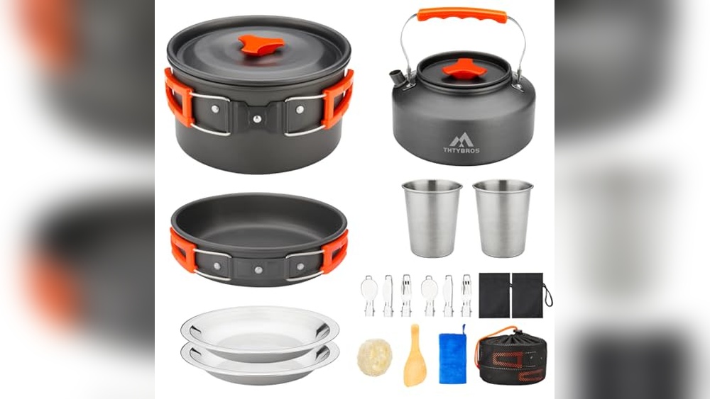 Compact Camping Cookware Set for Road Trips