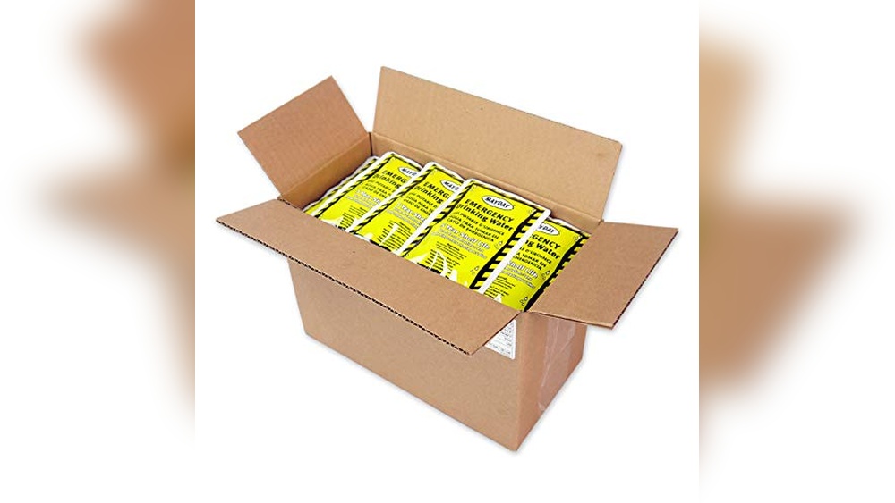 Compact Emergency Water Pouch Packs