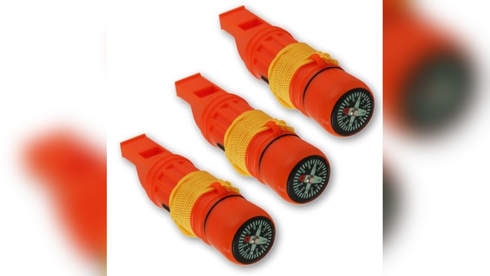 Pocket Survival Whistle With Compass