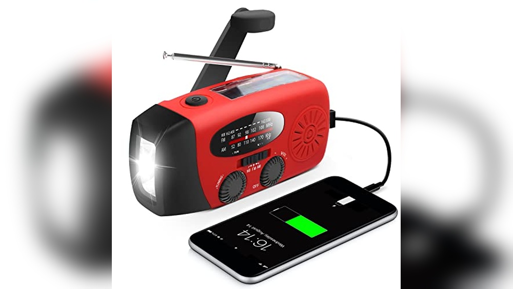 Portable Wind-Up Flashlight Radio