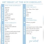 Gym Bag Essentials Checklist